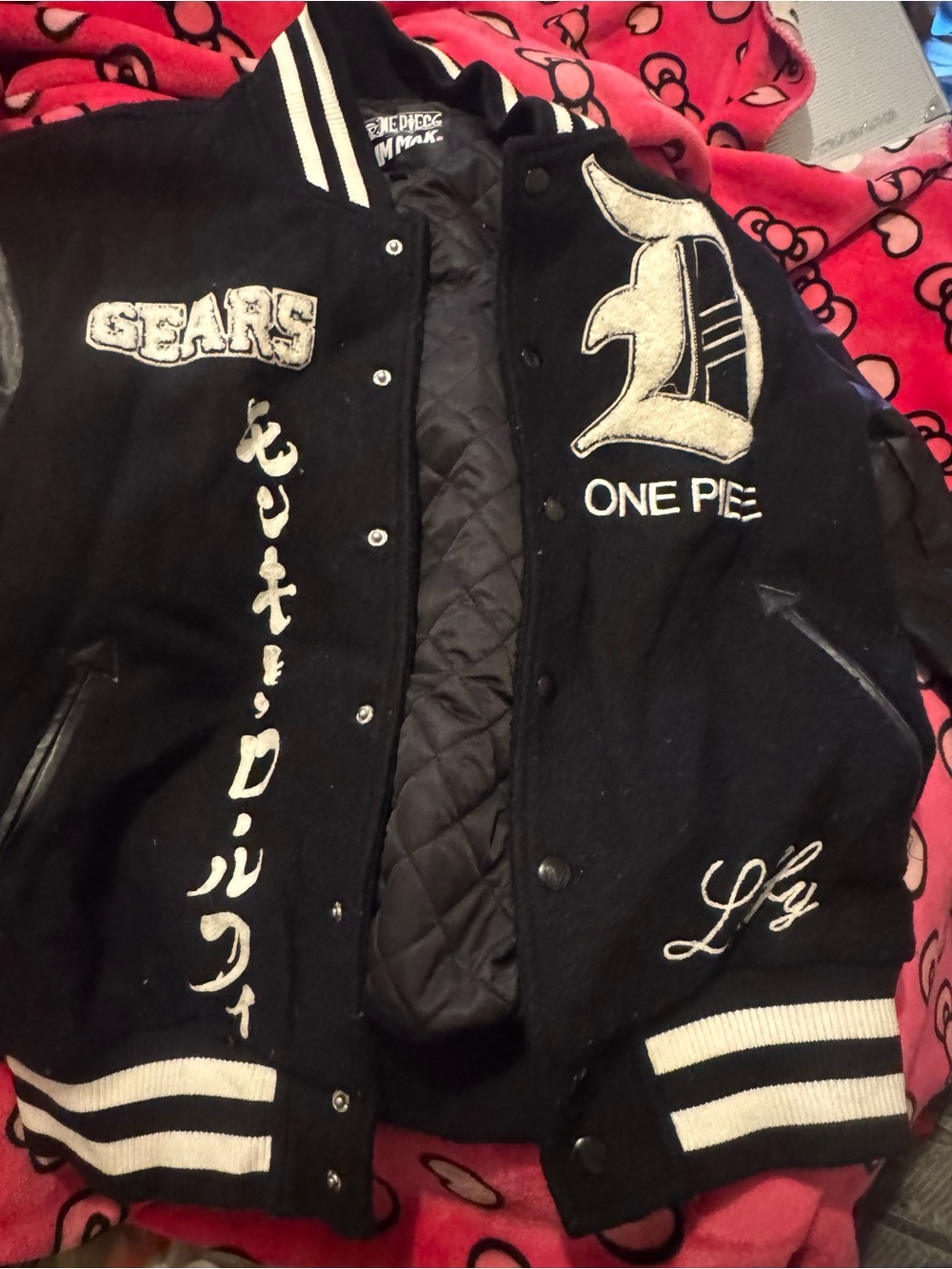 The Hundreds X One Piece Varsity Jacket with Embroidered Patches XL